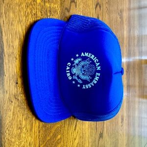 American Embassy, Cairo, Egypt Vintage Hat.